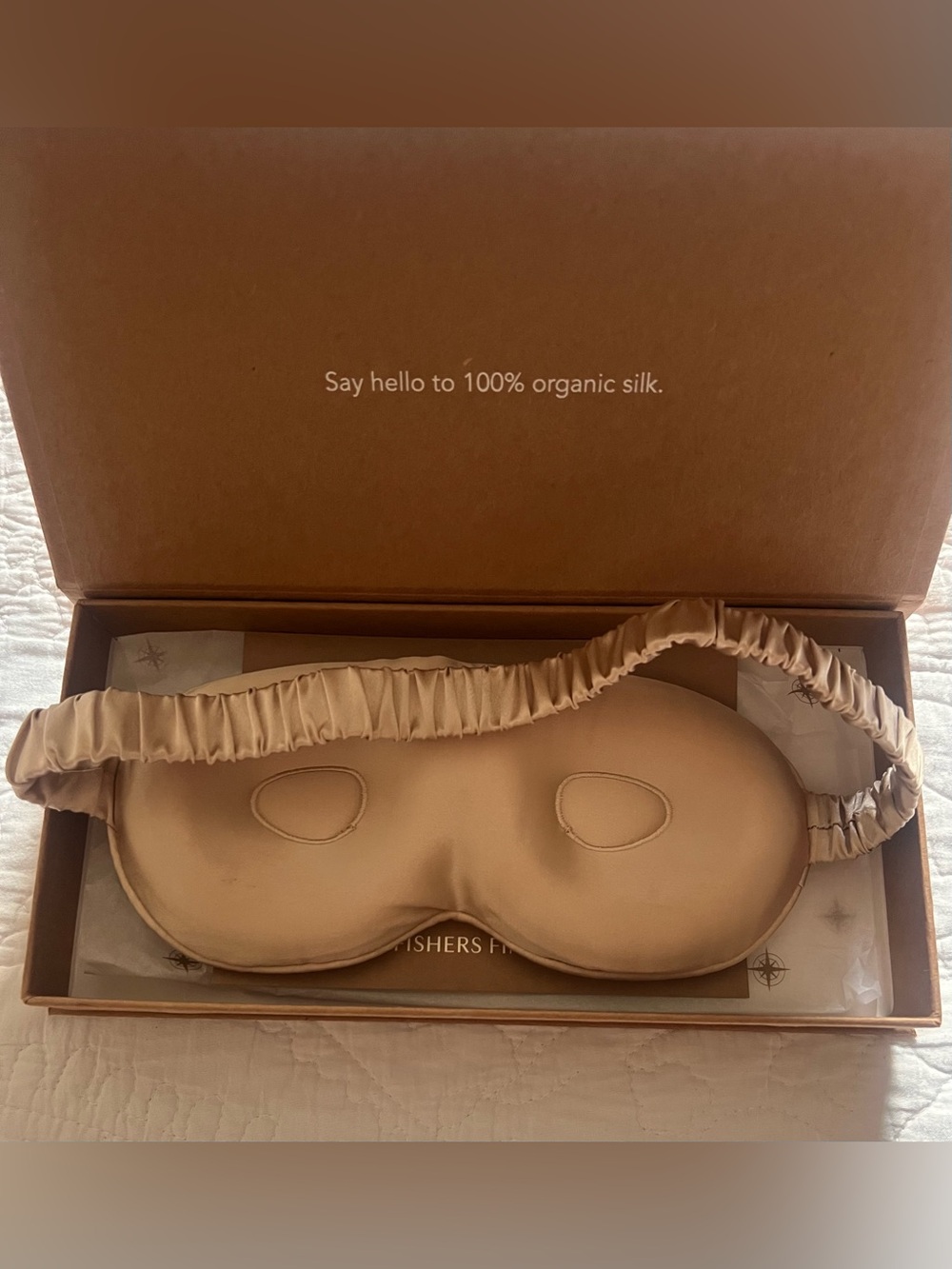 Fishers Finery 100% Organic Silk Sleep Mask New! - Picture 2 of 3
